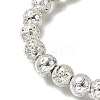 Halloween Electroplate Natural Lava Rock Bracelets BJEW-JB12332-03-4