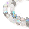 Electroplate Glass Beads Strands X1-EGLA-P048-A03-3