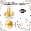 8Pcs Brass Ear Nuts FIND-BBC0003-57G-2