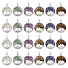 24Pcs 6 Styles Tibetan Styles Alloy Pendants PALLOY-HY00036-1
