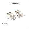 Elegant 304 Stainless Steel Bowknot Stud Earrings CR5364-4-1
