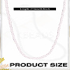 1Pc Faceted Rondelle Glass Beaded Necklaces for Women NJEW-LP0007-05B-2