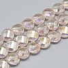 Electroplate Glass Beads Strands EGLA-Q098-A04-1