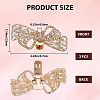 2Pcs Bowknot Alloy Rhinestone Shoe Decorations FIND-CP0002-28A-2