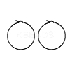 304 Stainless Steel Big Hoop Earrings EJEW-F105-05B-2