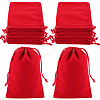 Rectangle Velvet Drawstring Pouches TP-BBC0001-06D-1