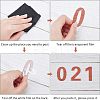 40Pcs 10 Number Acrylic Wall Stickers DIY-FH0002-54-2