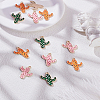 12Pcs 3 Colors Alloy Enamel Pendants ENAM-LP0002-20-1