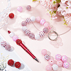 36Pcs 6 Style Resin Rhinestone Beads RESI-SC0003-04-4