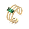 304 Stainless Steel Cuff Rings for Women RJEW-D302-03G-04-2