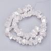 Electroplated Natural Quartz Crystal Bead Strands G-F336-06A-2