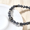 Brass Beaded Bracelets BJEW-Z094-03E-3