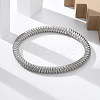 304 Stainless Steel Stretch Bangles for Women BJEW-P315-02G-P-2