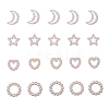 ABS Plastic Imitation Pearl Linking Rings OACR-CJ0001-07-1