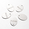Non-Tarnish Spray Painted 201 Stainless Steel Pendants LS-STAS-I048-L17-1