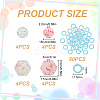16Pcs 4 Styles Cornerless Cube & Round Silicone Knitting Needle Stoppers DIY-GO0001-91-2