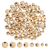 120Pcs 4 Styles Brass Beads KK-PH0013-41-1