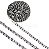 2.5 Yards Stainless Steel Rivet Studed Cord with Adhesive Back OCOR-CA0001-31A-1