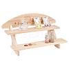 DIY 2 Tier Stair Style Wooden Plant Stand Kit ODIS-WH0299-11B-1