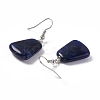 Natural Sodalite Trapezoid Dangle Earrings EJEW-D188-02P-07-3