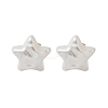 304 Stainless Steel Plastic Imitation Pearl Stud Earrings EJEW-R030-01G-03-4