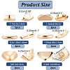 12Pcs 6 Style Iron Toe Cap Covers FIND-NB0003-34-2