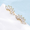 Horse Eye Sparkling Cubic Zirconia Stud Earrings for Her X-ZIRC-C025-25G-2