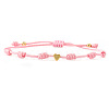 Adjustable Nylon Cord Braided Bracelets AN6953-5-1