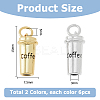12Pcs 2 Colors Brass Pendants KK-HS0001-45-2