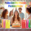 Polka Dot PET Plastic Packing Bags with Die Cut Hole Handle ABAG-TADJ0002-001E-5