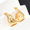 Ion Plating(IP) 304 Stainless Steel Twist Teardrop Stud Earrings EJEW-K244-18G-1