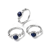 Natural Lapis Lazuli Finger Rings RJEW-A084-04P-10-4