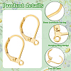 Brass Leverback Earring Findings with Jump Rings & Brass Rings DIY-PH0023-17-4
