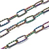 304 Stainless Steel Textured Paperclip Chains CHS-P029-01RC-1