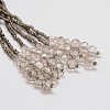 Glass Bead Lariat Necklaces X-NJEW-O059-04K-2