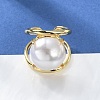Rack Plating Brass Open Cuff Rings RJEW-M172-05G-1