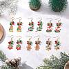 304 Stainless Steel Glass Dangle Earrings EJEW-JE06526-1