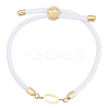 1pc Adjustable Nylon Cord Slider Bracelets for Women BJEW-LP0001-33O-G-1