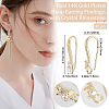 40Pcs Brass Earring Hooks KK-BBC0004-47-2