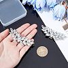 1Pair Alloy Rhinestone Shoe Buckle Clasps FIND-FG0001-18-3