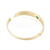 Cubic Zirconia Oval Hinged Bangle BJEW-G651-10G-05-5
