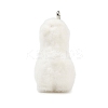 Animal Flocking Opaque Resin Pendants RESI-I353-01P-02-3