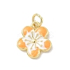 Brass Enamel Pendants KK-CBA3F25-05G-01-1