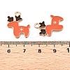 Christmas Theme Alloy Enamel Pendants ENAM-T020-10Q-3
