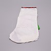 Santa Claus Cloth Hanging Christmas Stocking HJEW-SZC0004-18-2
