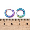 202 Stainless Steel Huggie Hoop Earrings EJEW-F111A-12mm-RC-5