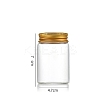 Column Glass Screw Top Bead Storage Tubes CON-WH0086-094C-02-1
