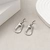 Rack Plating Alloy Hollow Out Teardrop with Word Fashion Dangle Hoope Earrings EJEW-JE05201-02-3