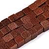 Synthetic Goldstone Beads Strands G-T139-8x8-18A-4