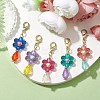 Flower Acrylic Pendant Decorations HJEW-JM01879-2